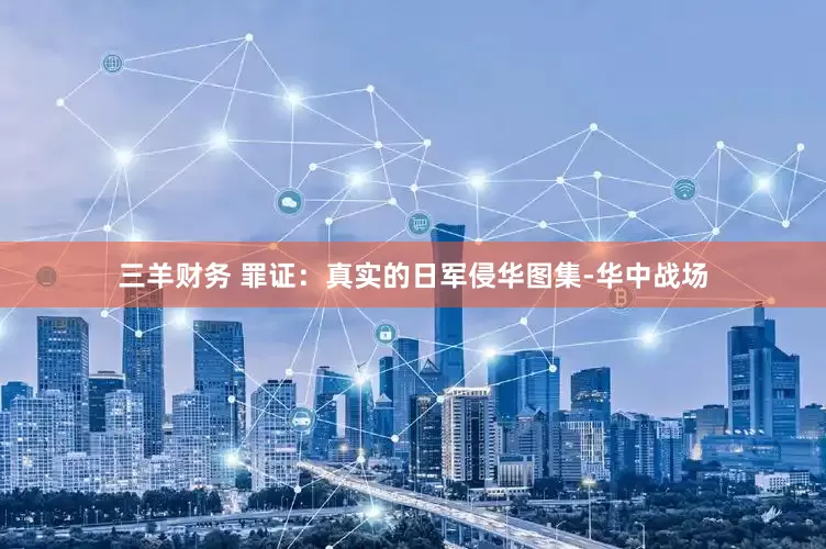 三羊财务 罪证：真实的日军侵华图集-华中战场