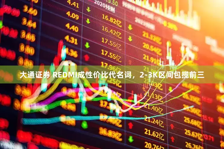 大通证券 REDMI成性价比代名词，2-3K区间包揽前三